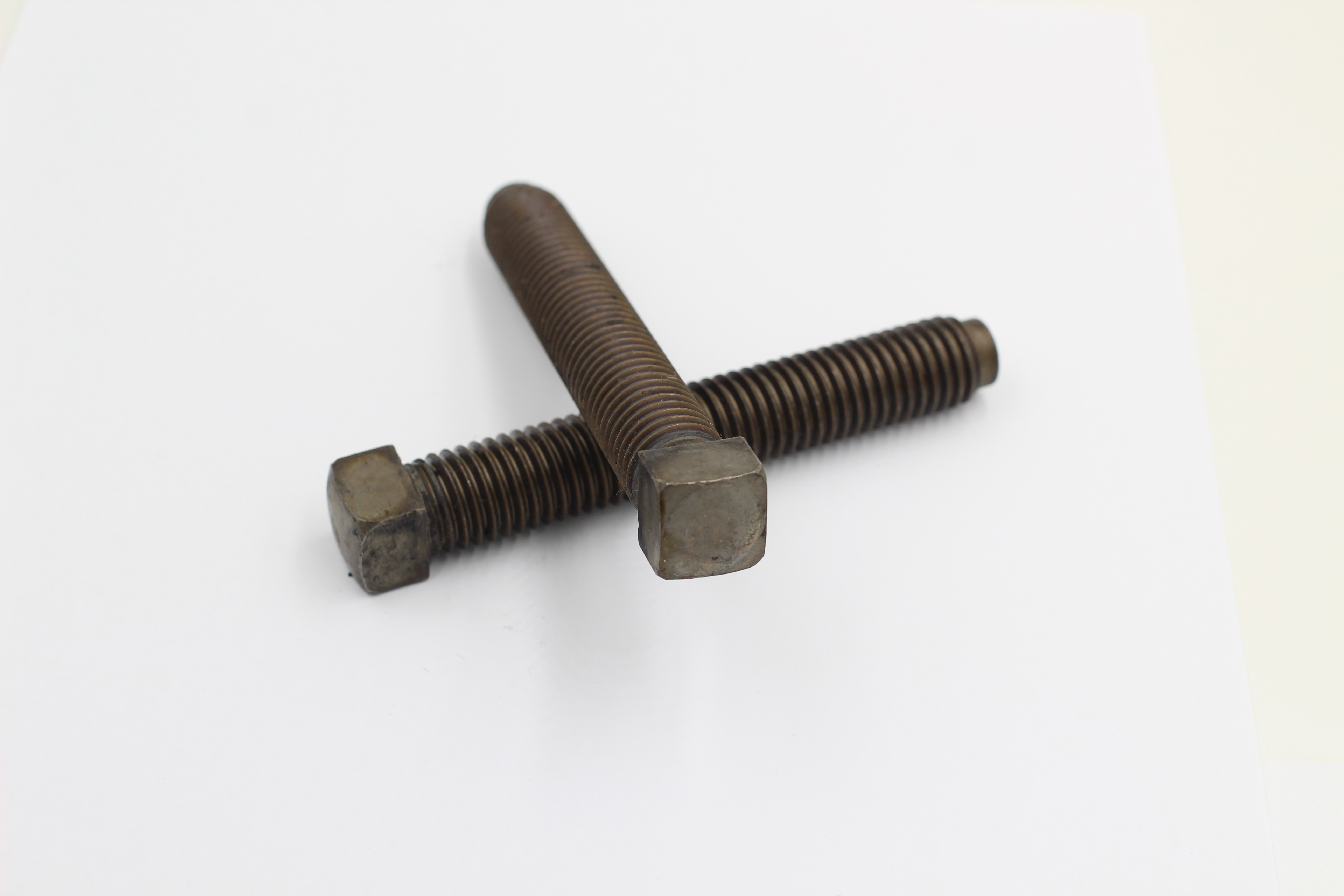 Square Head Set Screws (Jack Bolts) Cup Pt., Dog Pt. Brown Bolt